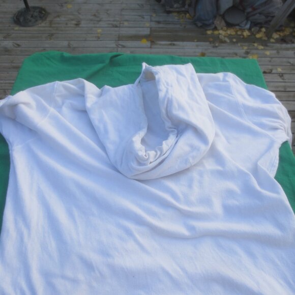 Campus Crew University Outfitter 100% Cotton Varsity White Pullover Hoodie - Picture 10 of 10